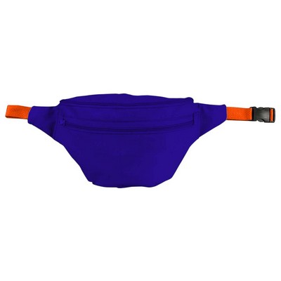 USA & Union Made 600 Denier Polyester Deluxe Fanny Pack (11"x6"x4")