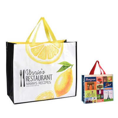 Woven PP Full Color Shopper Tote Bag