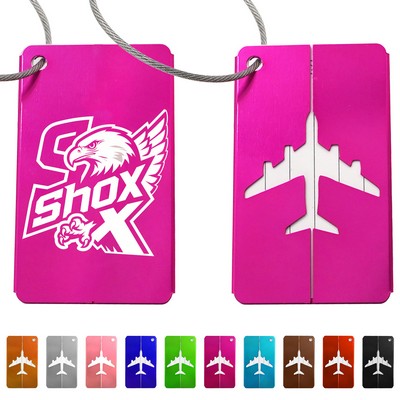 MOQ 20 Aluminum Luggage Suitcase Tag