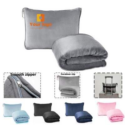 Soft Travel Blanket Pillow
