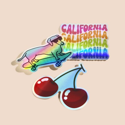 2"x2" Custom Holographic Stickers