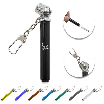 Mini Tire Gauge Keychain
