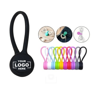 Silicone Magnetic Cable Organizer Data Cable Winding Storage Device Wholesale