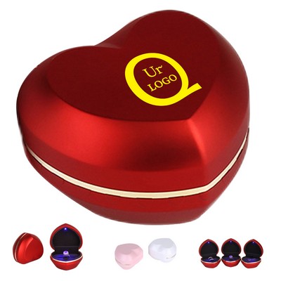 Heart-Shaped Led Light Jewelry Box