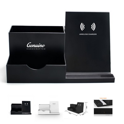 Wireless Charging Desk Organizer