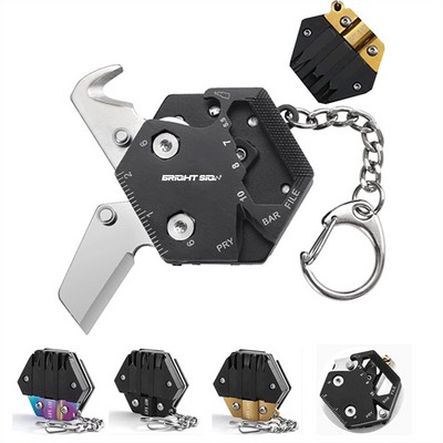 Multitool Coin Knife Keychain