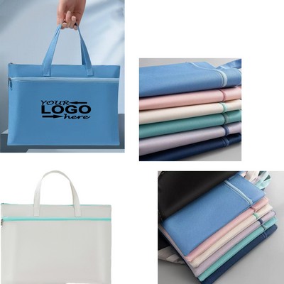 Handheld Double Layer File Organizer
