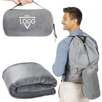 Multi-functional 2" 1 Travel Airplane Blanket