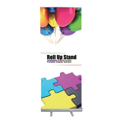 Economy Roll Up Banner Stand Graphic Package (31.5" x 80")