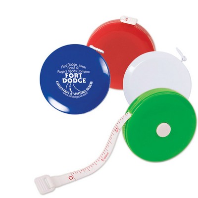 Retractable 5' Circular Tape Measure in Yellow