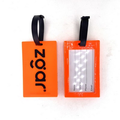 PVC Soft Luggage Tag - Custom Travel ID Baggage Label