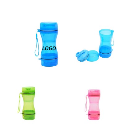 2-In-1 Pet Food Water Bottle