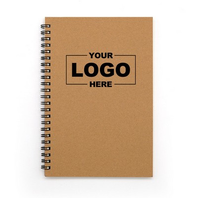 A5 Vintage Kraft Paper Spiral Notebook