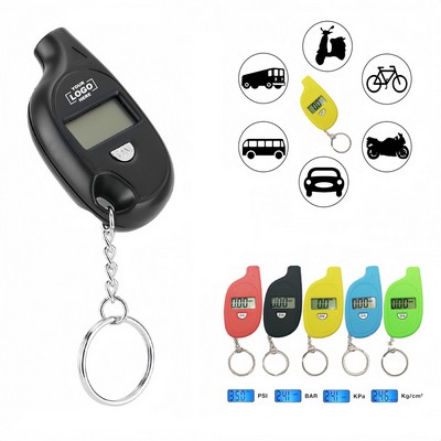 150PSI Digital Tire Pressure Gauge Keychain
