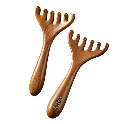 Five Claw Rosewood Scalp Massager for Meridian Stimulation