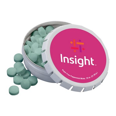 Large Round Push Tin w/Mints