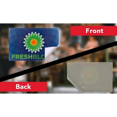 20" x 16" 4mil Vinyl Window Cling Decals (Full Color UV Printing)