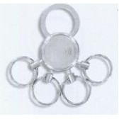 Round Metal Multiple Ring Key Chain (Overseas Production)