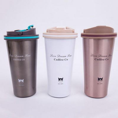 Custom High Quality Insulated Stainless Steel 17 Oz. Auto Mug