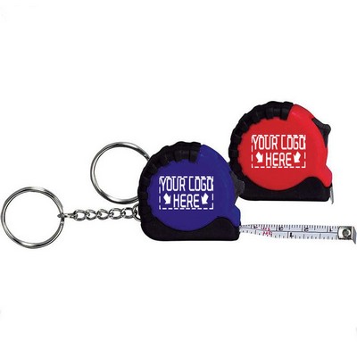 3' Mini Tape Measure W/ Key Chain