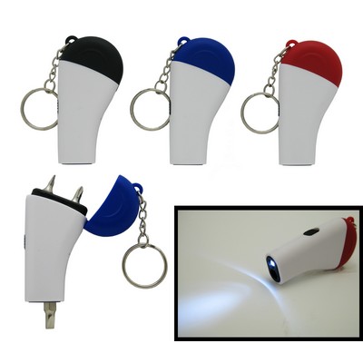 3 Bit Screwdriver Led Keychain