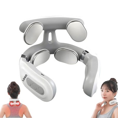 4-Head Smart Pulse Neck Massager with Heat