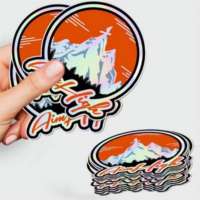 Custom Holographic Stickers- 1x1