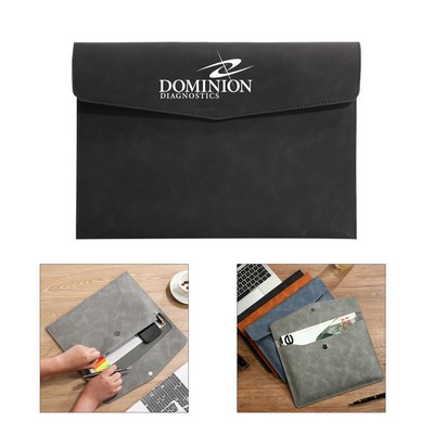 A4 PU Leather File Folder