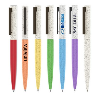 Wheat Straw Twist-Action Ballpoint Pen
