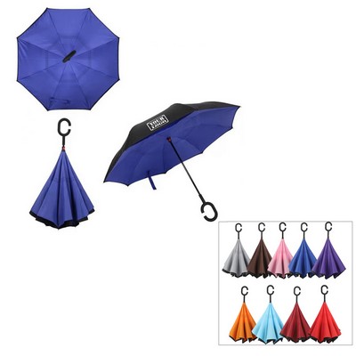 42'' Reverse Umbrella w/C Handle