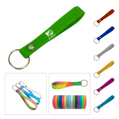 Customized Silicone Wristband Keychain