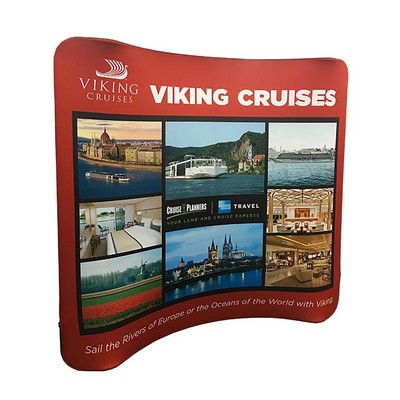 Slim Wave Frame Fabric Backdrop (118"x88"x21")