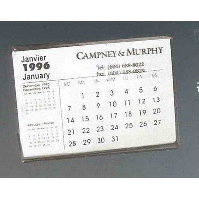 Slide In Desk Calendar (Second Color)