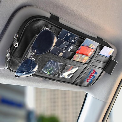 Car Visor Organizer to Hold Cards, Pen, Sunglasses, & Documents