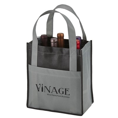 Toscana Six Bottle Non-Woven Wine Tote Bag