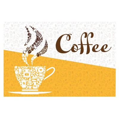 Coffee Pre Printed Wall mural 36" x 24" - Design 2