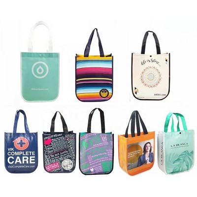 Round Bottom Non-Woven Shopping Tote Bag - Sublimated