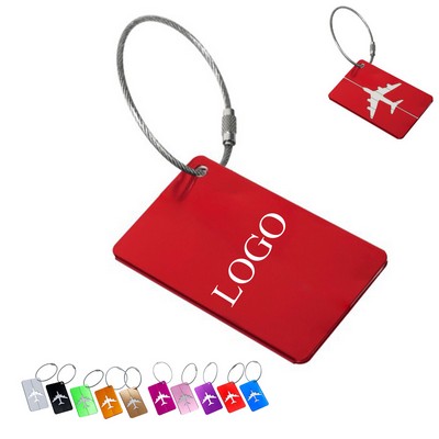 Aircraft-shaped Aluminum Alloy Luggage Tag Consignment Tag