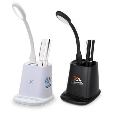 Desktop Charging Organizer w/Wireless Charger