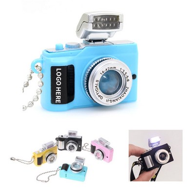 Multicolored LED & Sound Keychain Camera