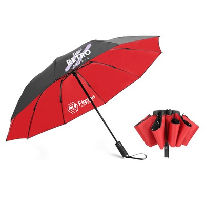 46" Arc Auto-open Inverted Folding Umbrella