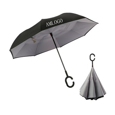 Innovative C-Grip Reverse Umbrella