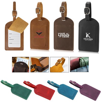 Genuine Leather Luggage Tags