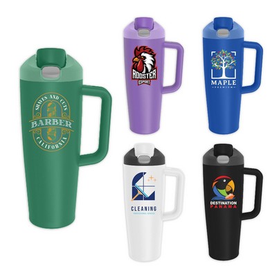 Frost Go 30oz Recycled Stainless Steel Travel Mug with Handle