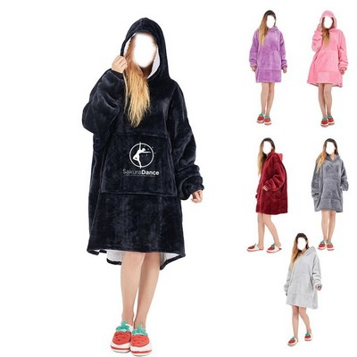 Thick Flannel Wearable Blanket