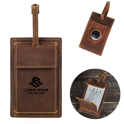 Classic Genuine Leather Luggage Tag
