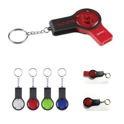 Secure Swivel LED Keychain Reflector