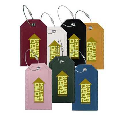 Leather Travel Luggage Tag For Suitcase