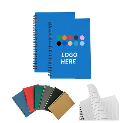 A5 Spiral Notebook with Smooth Coated Film Cover