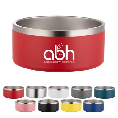 64 Oz. Stainless Steel Dog Bowl